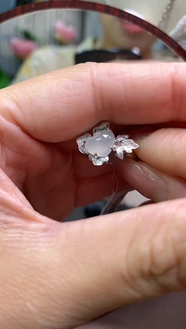 翡翠银S925镶嵌颈饰净货13160