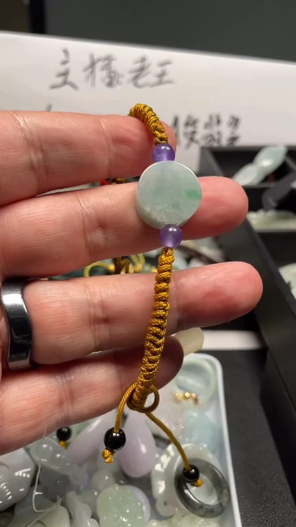 颈饰未镶嵌翡翠天然緬甸翡翠A貨