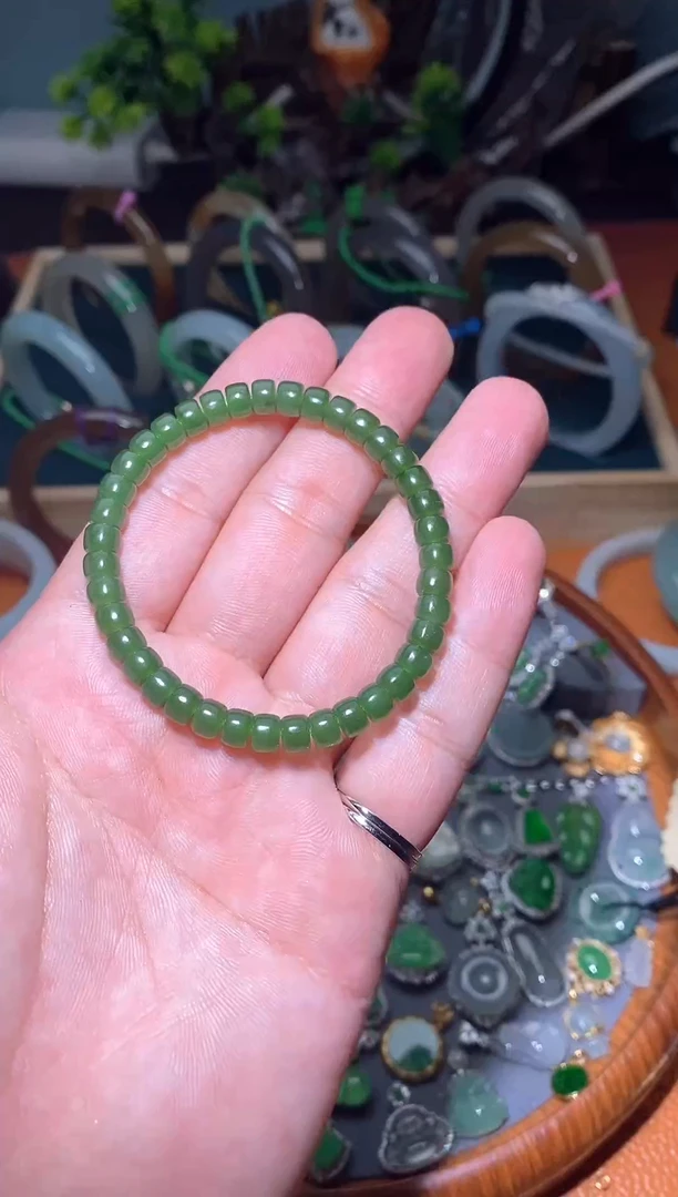 【闪购商品】和田玉手链未镶嵌37/手串卡6