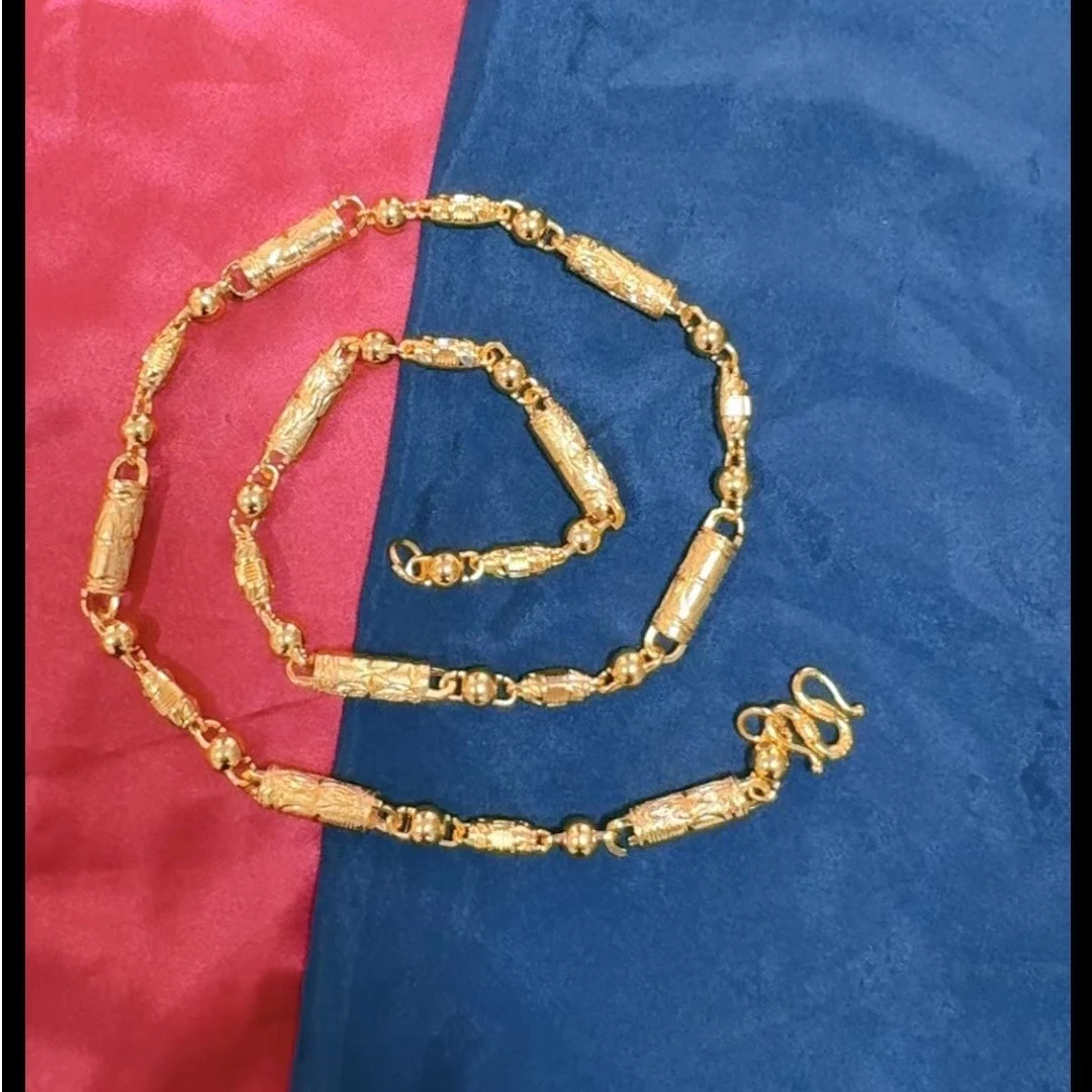 简约百搭个性款车花橄榄转运珠项链