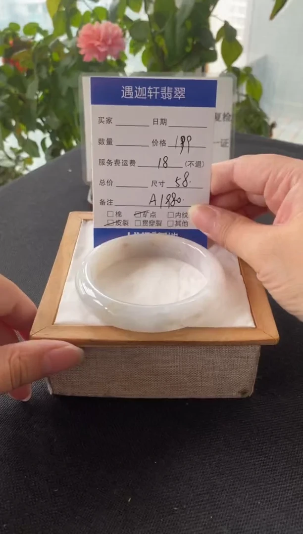 未镶嵌手镯翡翠58.5圈口 A1980编码