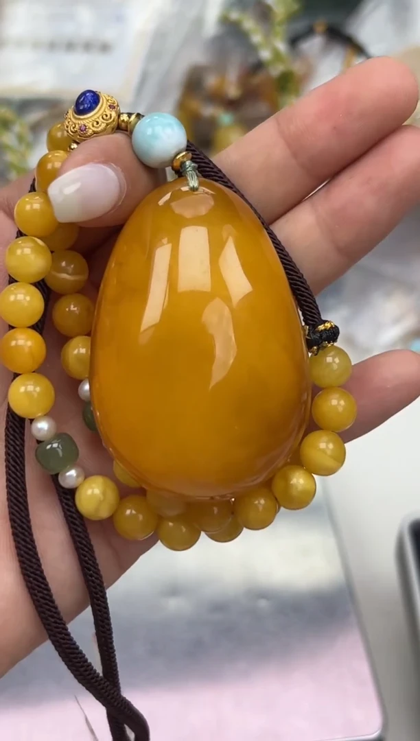 裸石蜜蜡未镶嵌蜜蜡吊坠