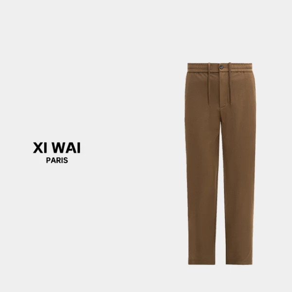 高级男装 春夏新品25s男士莱赛尔混纺面料经典休闲直筒裤 7089