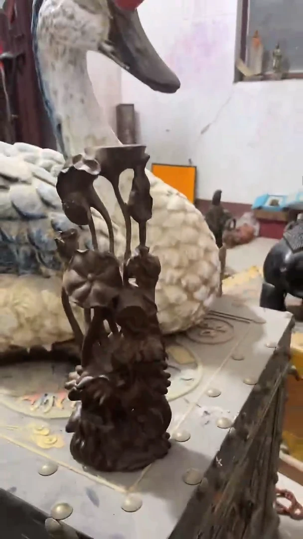 【闪购商品】木木雕新年快乐香木摆件