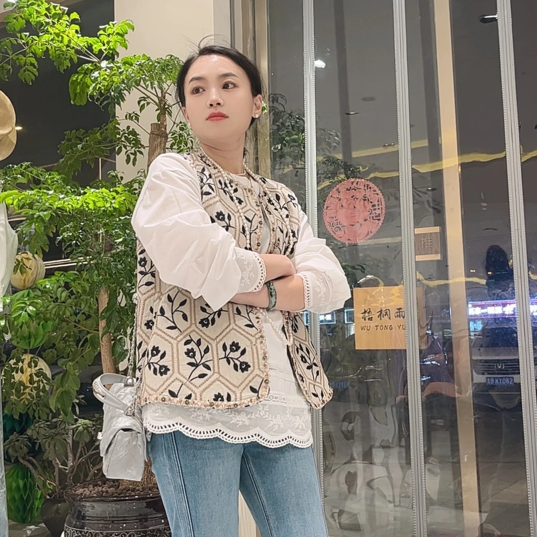 2025春季5057新款重工刺绣马甲
