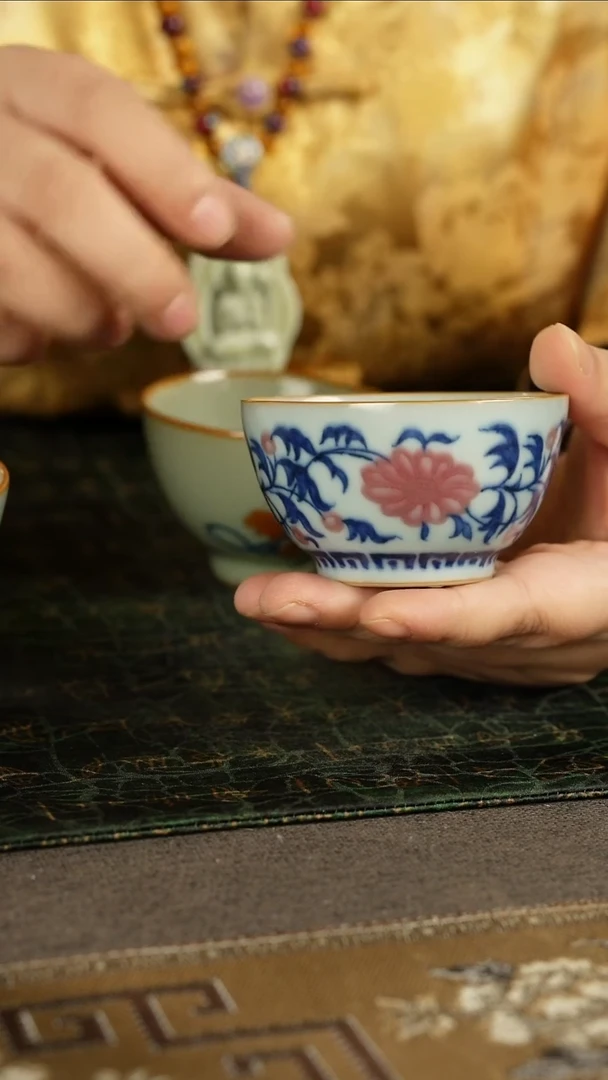 阿*善窑厂汝窑青花釉里红