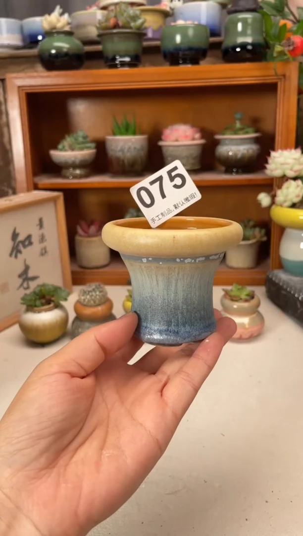 瓷片075知木小芳花盆