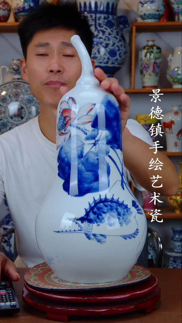 现代景德镇手工手绘陶瓷摆件18
