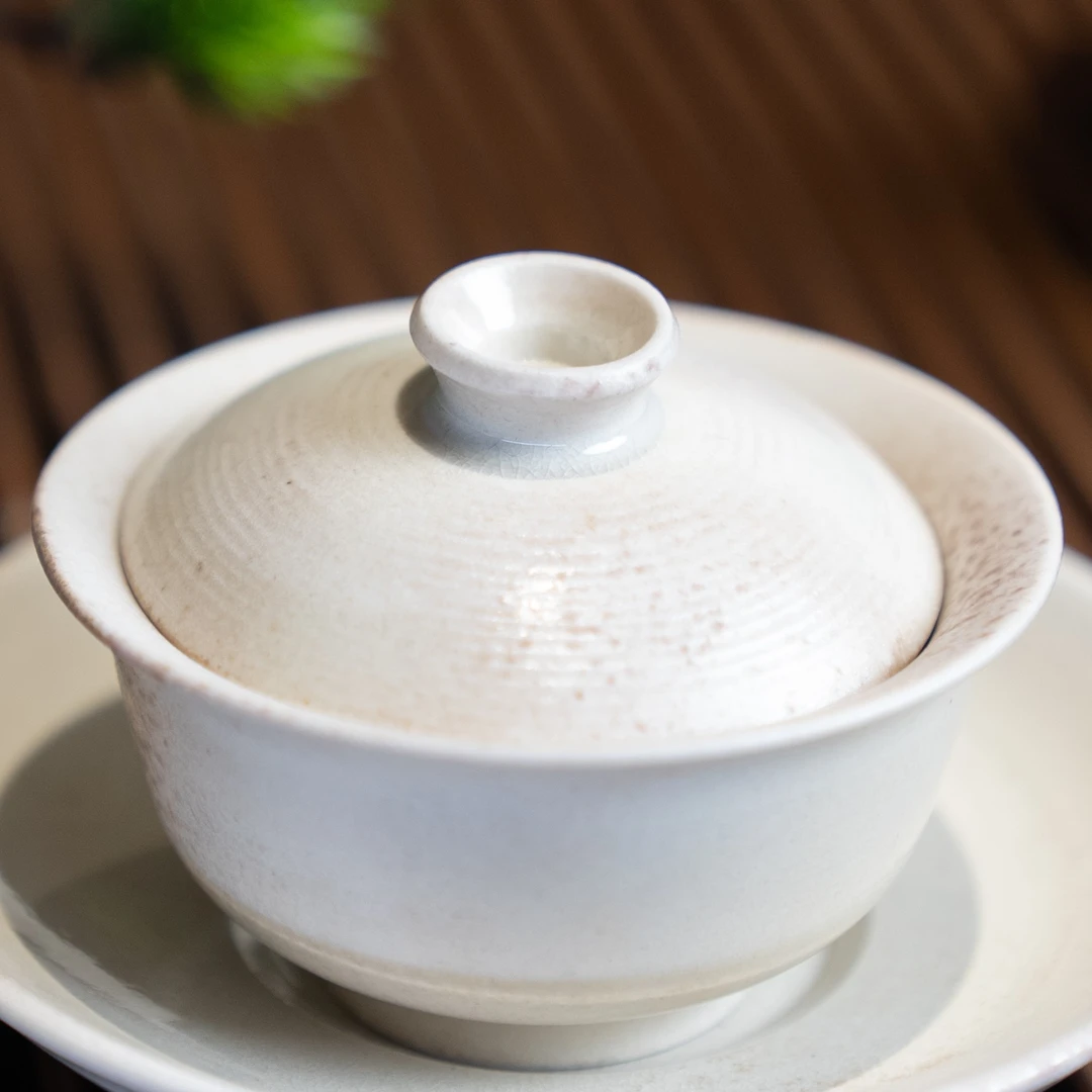 谢加阔 玉白花神盖碗（容量120ml）