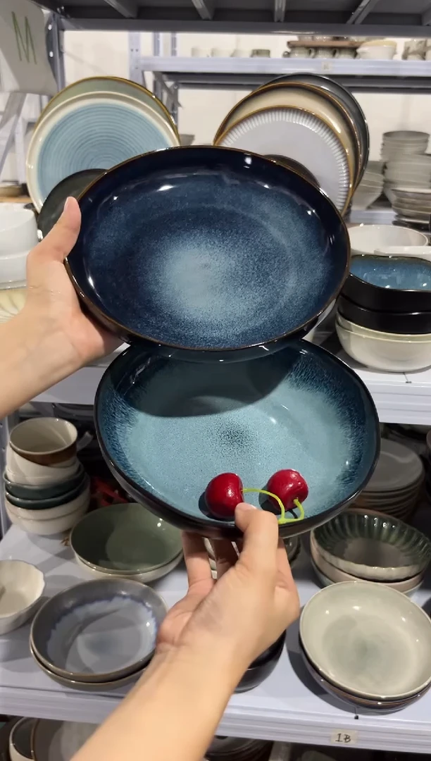 陶瓷外贸尾货瑕疵满20包邮X2 K5B深盘组合