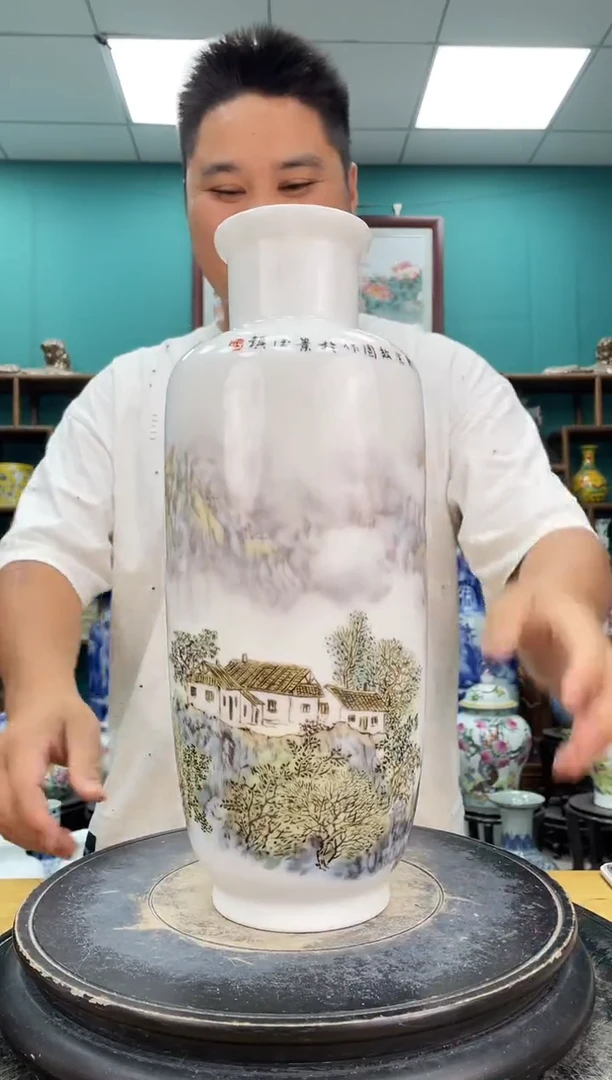 摆件302山水陶瓷摆件
