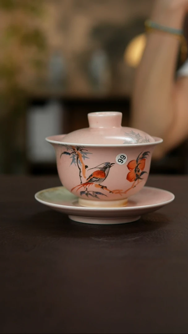 杯景德镇陶瓷杯碗柴烧多人