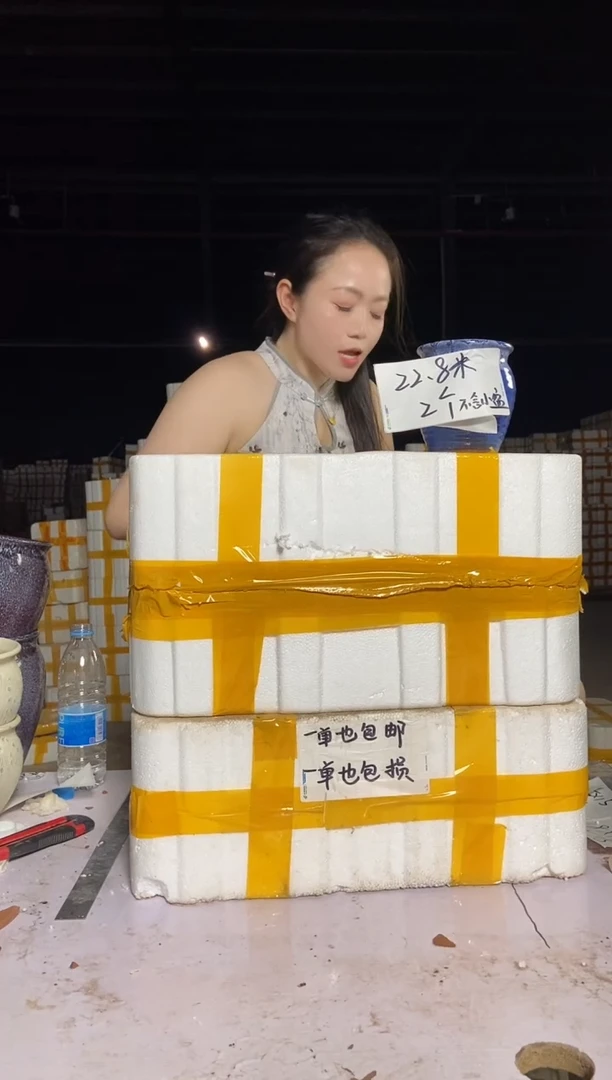 宜兴紫砂粗陶花盆