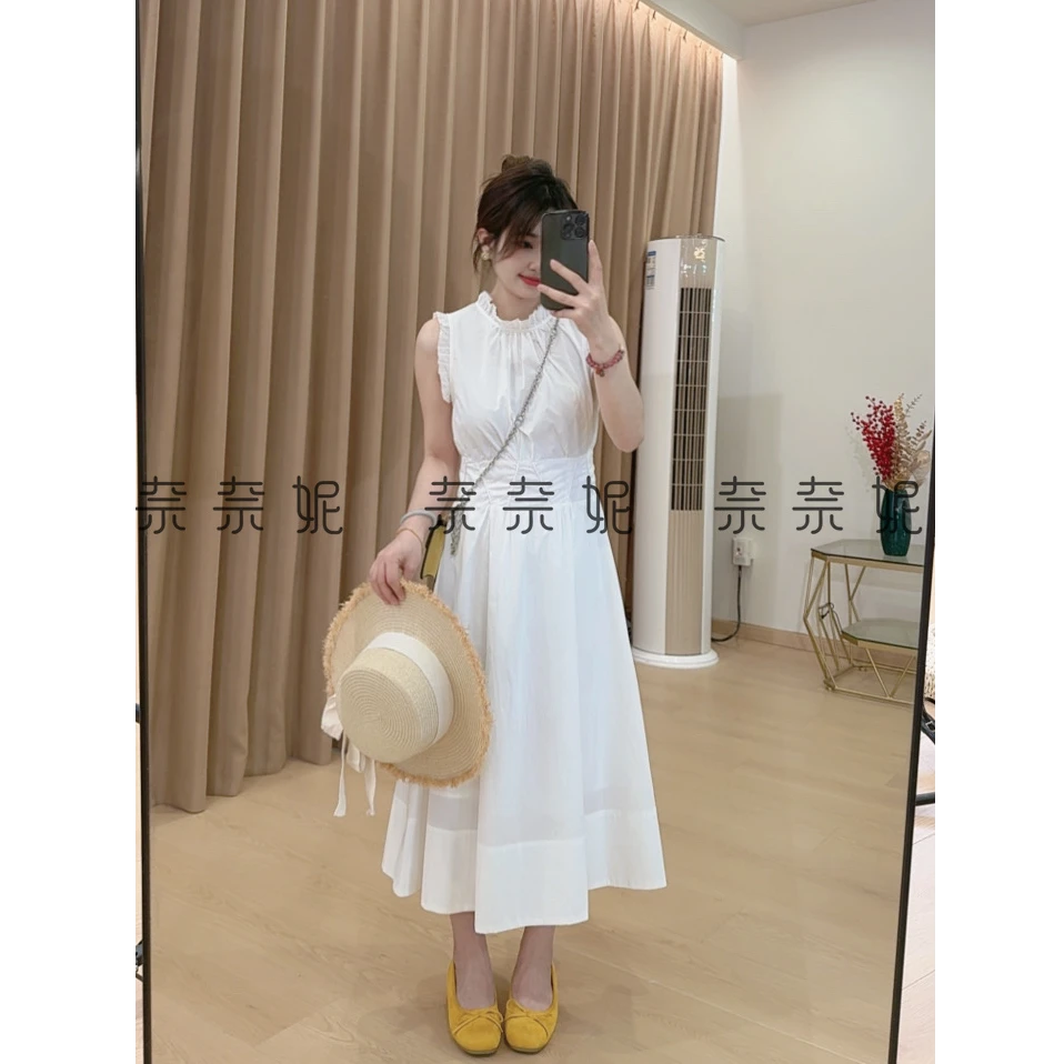 奈奈妮【白昼诗】夏季夏日连衣裙重工艺自信收腰气质法式温柔9321