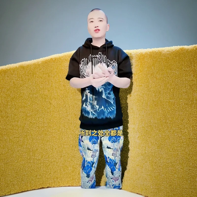 闪电烈马印花连帽卫衣复古宽松潮流长袖情侣款