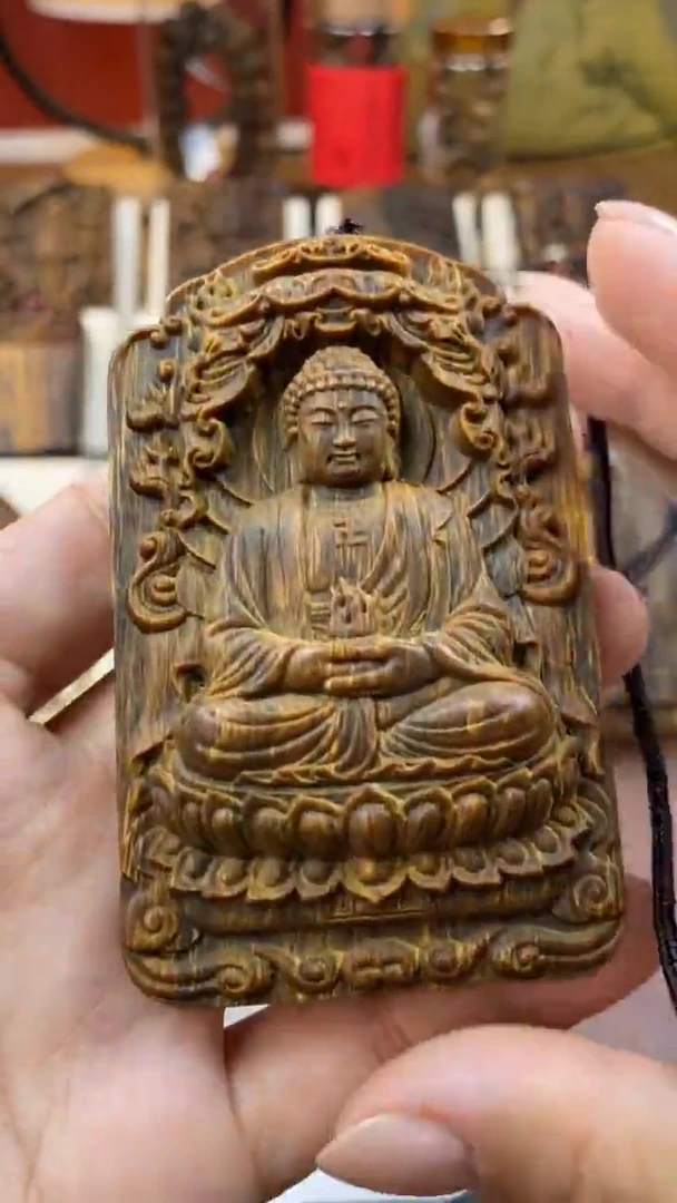 木木雕款芽庄 十二生肖守护 大日如来 8cm送养香瓶