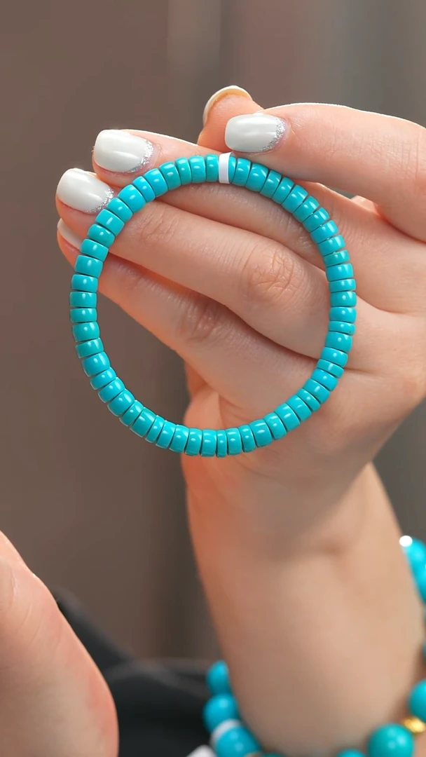 未镶嵌绿松石手串1