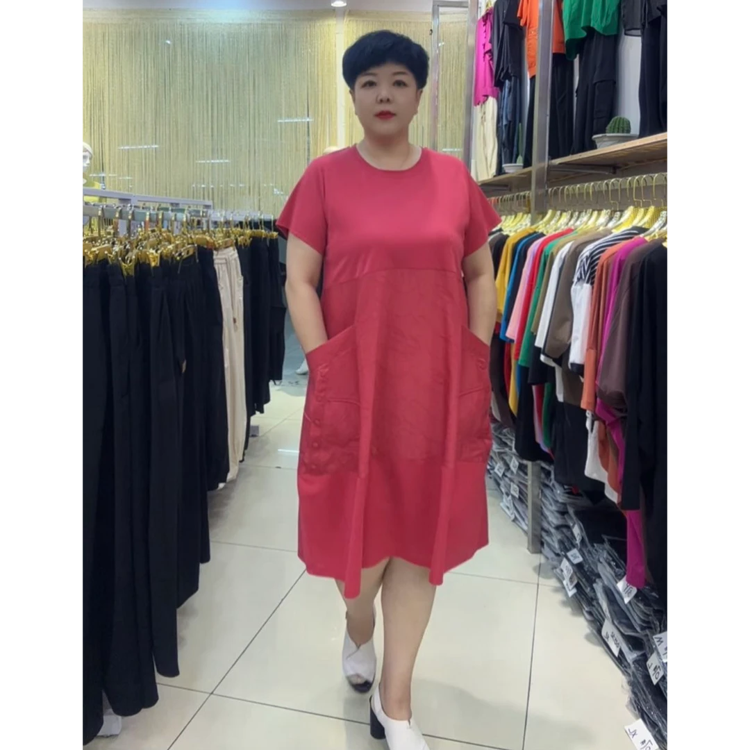 2025夏季时尚百搭宽松潮流休闲连衣裙