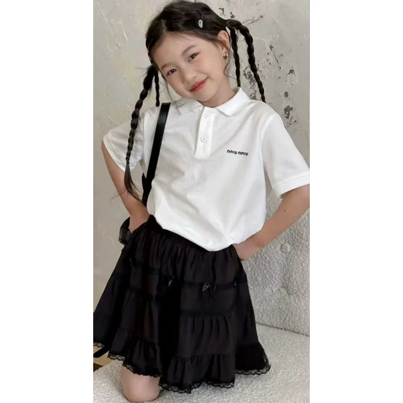 242S411新款时尚黑色蕾丝半身裙