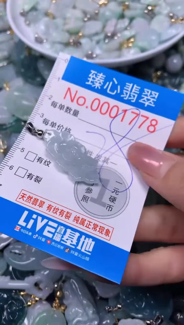 【闪购商品】翡翠颈饰未镶嵌含绳0001778