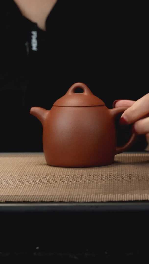 茶壶紫砂红降坡秦权240c