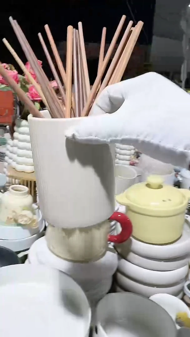 【闪购商品】瓷片筷子筒微瑕 凑满20元包邮