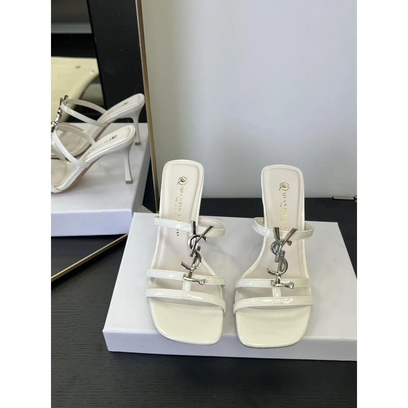 （7.5厘米）5585-5米色细跟高跟鞋时尚舒适