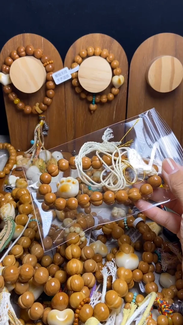 手串猴头核桃红****哈全品龙炎橄榄核悟道猫 猫爪配饰