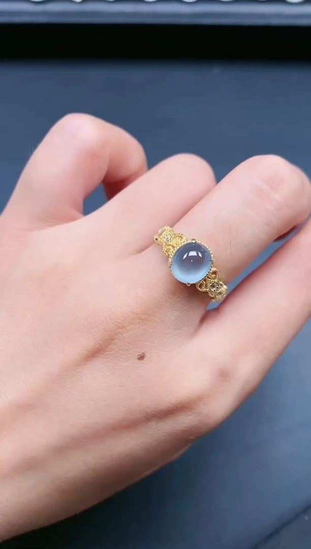 翡翠戒指银S925镶嵌1111111