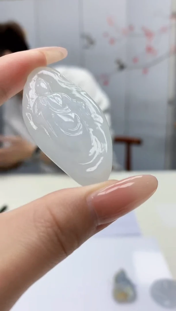 【闪购商品】定制翡翠未镶嵌4868jj-毛货挂件151