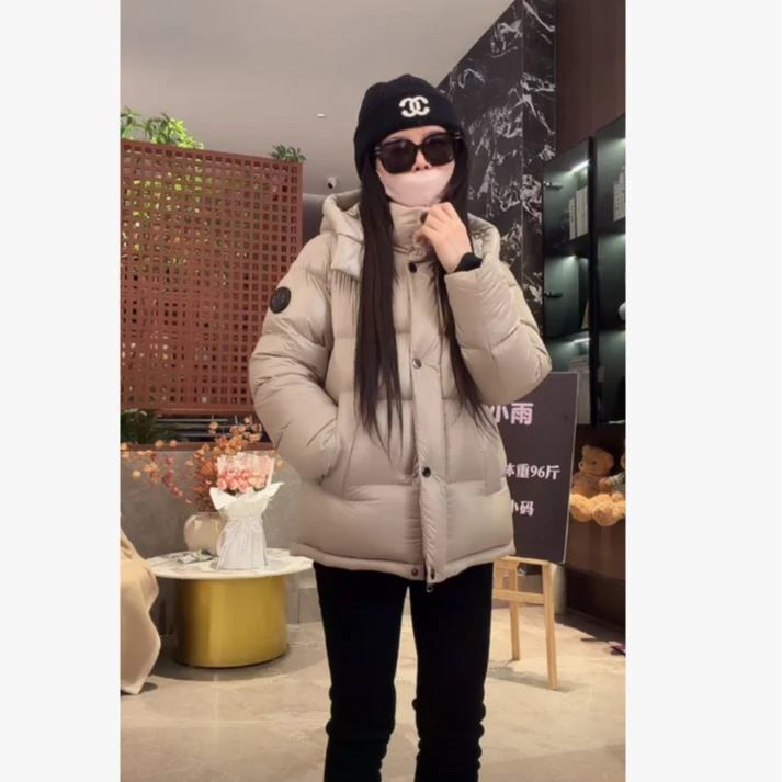 SUMU/宿慕拉链山系风短款羽绒服2025连帽潮流鹅绒服6875小雨女装