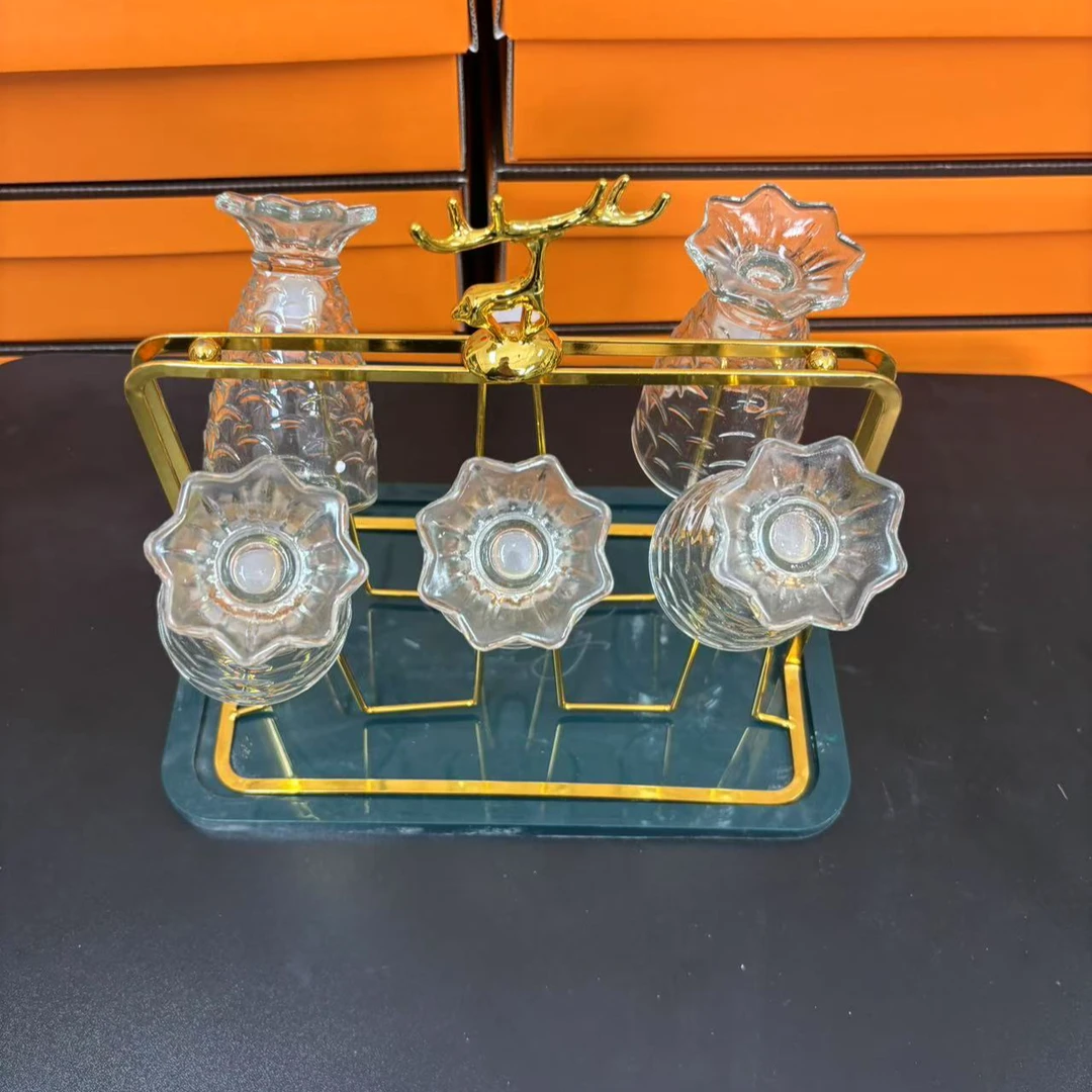 鱼鳞杯组合轻奢套装