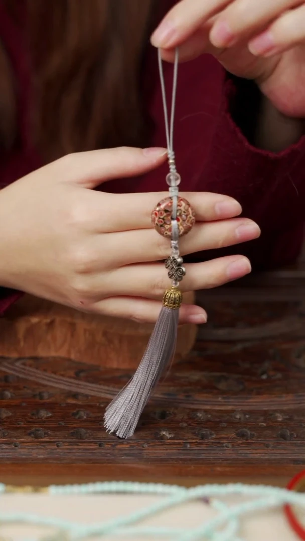 大漆小平安扣挂件