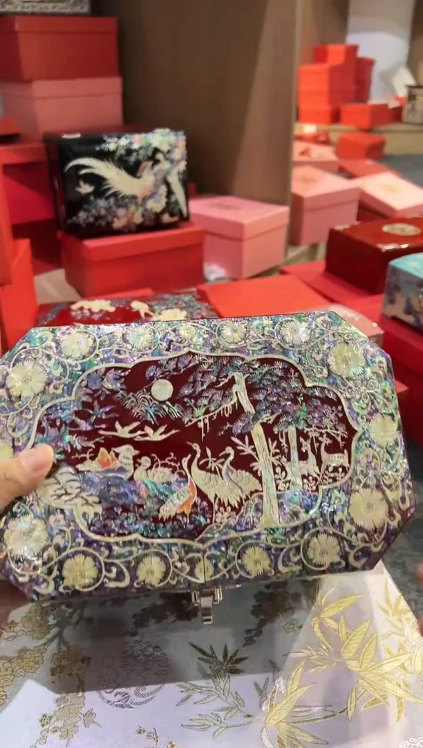 绒布底·微瑕·弘贝雅螺钿漆器文化馆