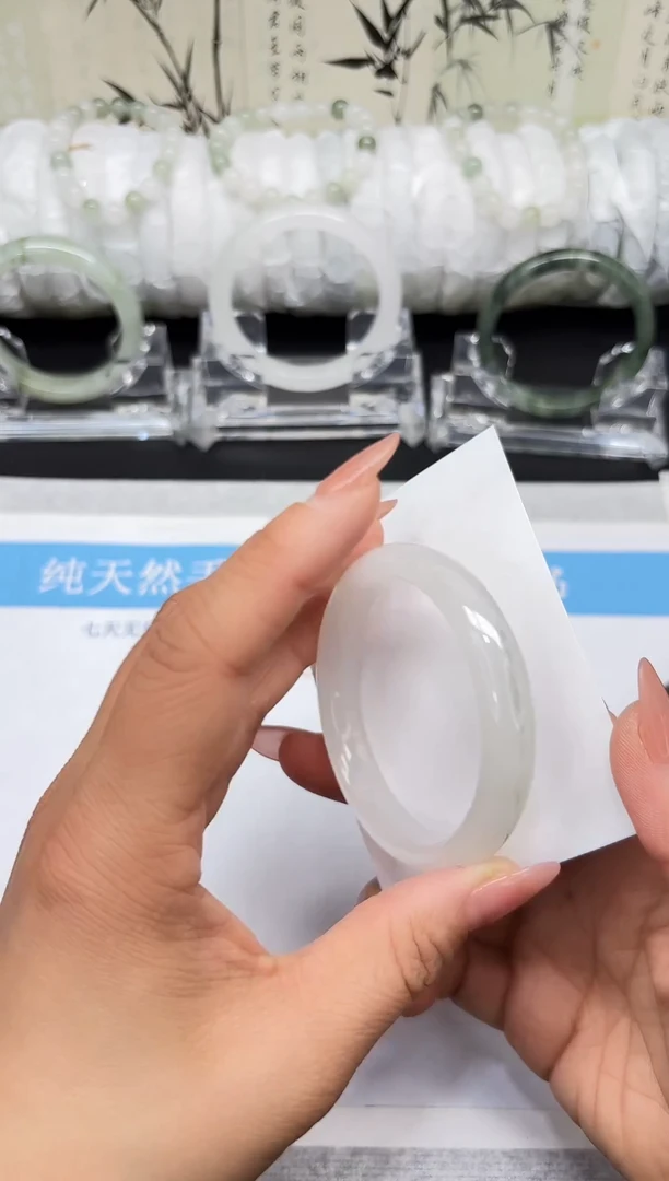 未镶嵌手镯石英质玉A86-54/55/56