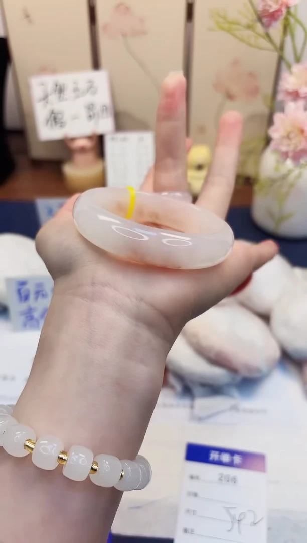 【闪购商品】石英质玉手镯未镶嵌206-财气镯-圈口54