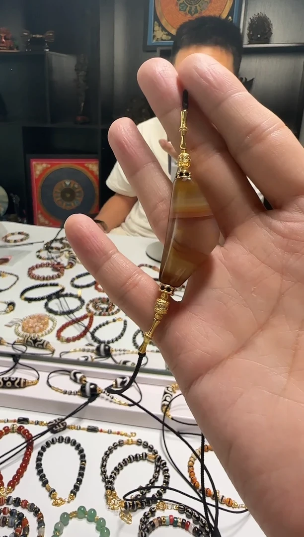 未镶嵌吊坠(赠链)玛瑙/玉髓1103-31多样性发货