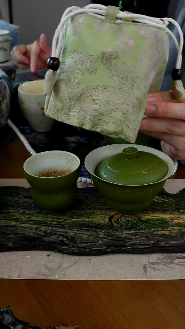 陶茶瓷物语福利盖碗加袋子