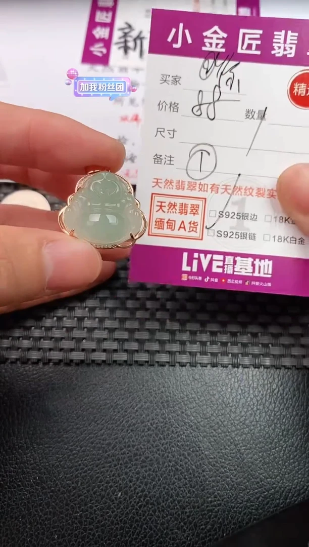 翡翠银S925镶嵌颈饰·