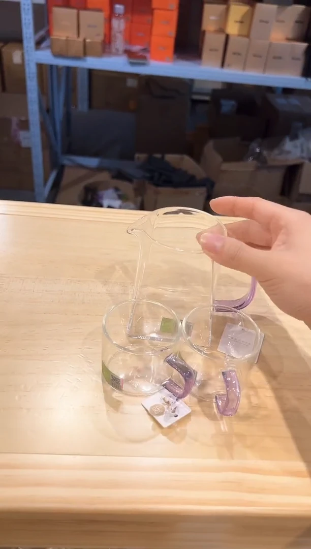 禾器-瀚然茶海-浅紫色+清禾杯浅紫2只
