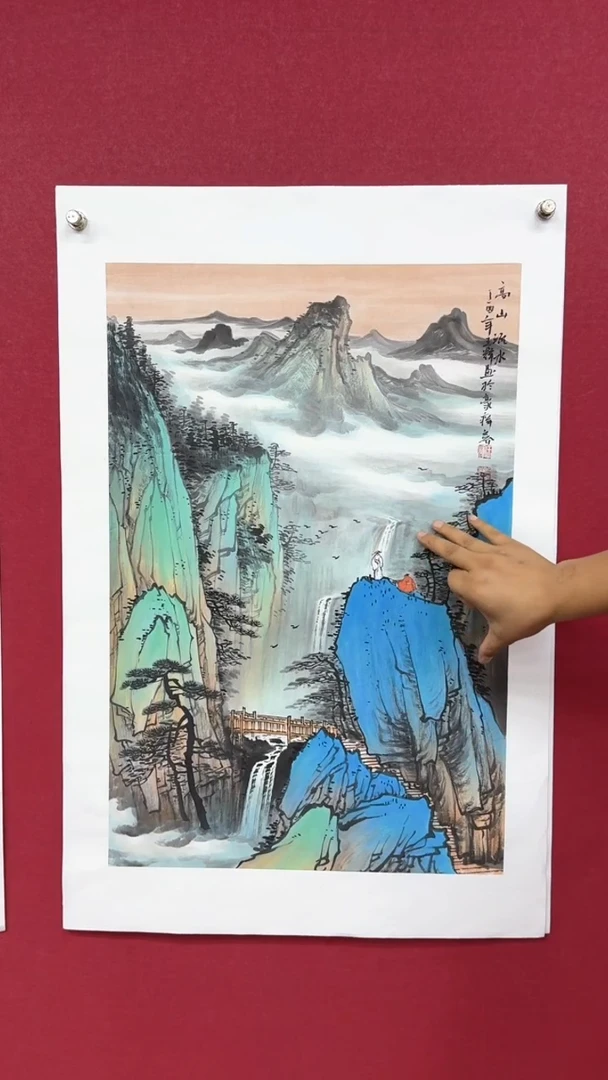 国画国画绘画山水花鸟