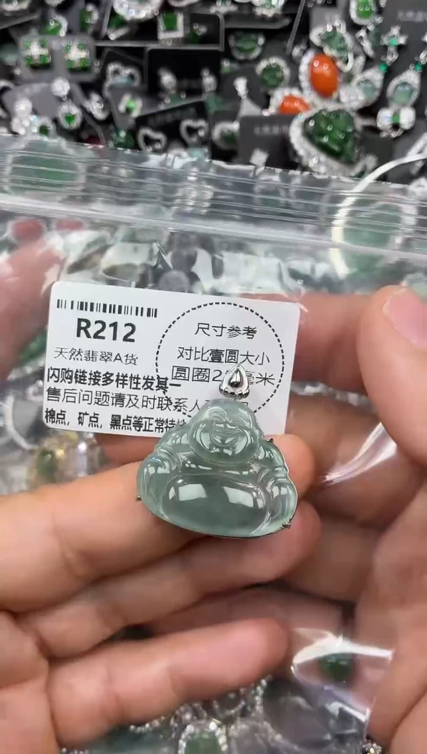 颈饰未镶嵌翡翠R212吊坠