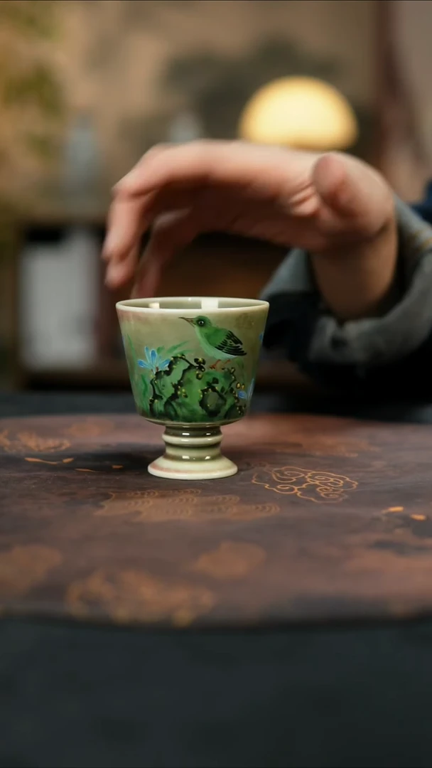 景德镇陶瓷杯碗柴烧多人