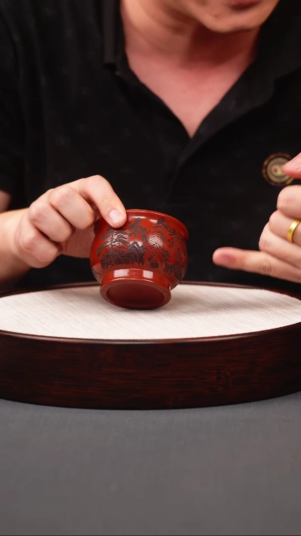 茶壶紫砂大红袍老虎主人杯