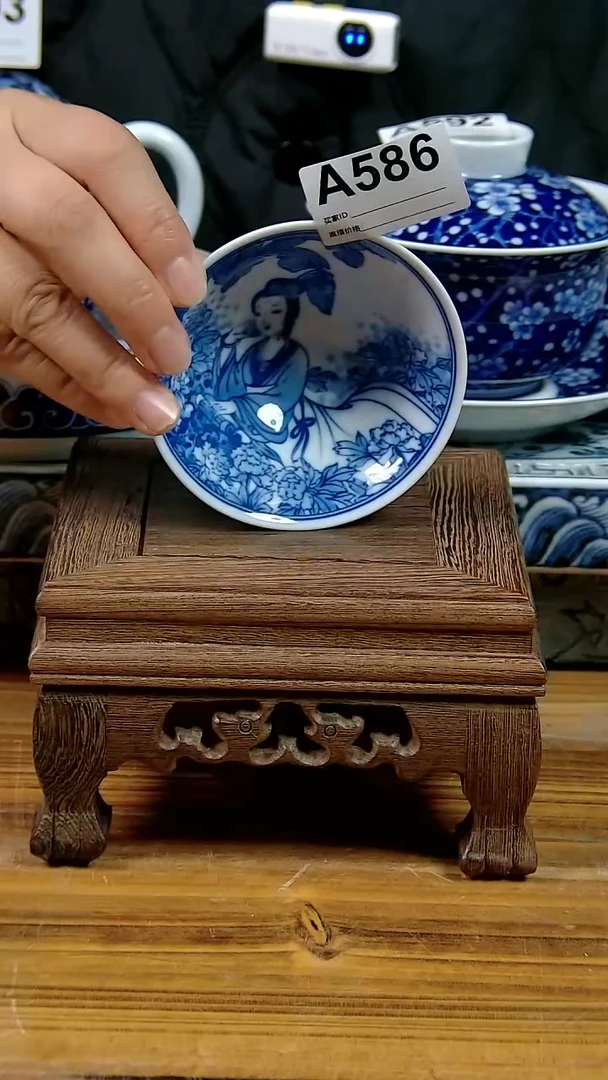 摆件景德镇陶瓷茶具茶杯摆件586