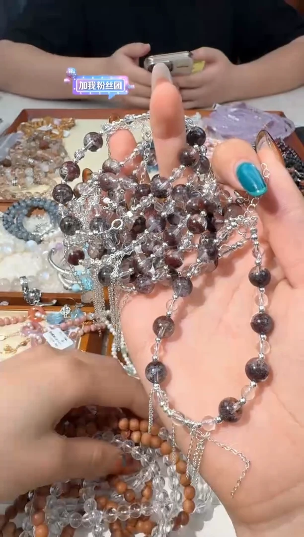 【闪购商品】水晶手链银S925镶嵌A008幽灵流苏设计款