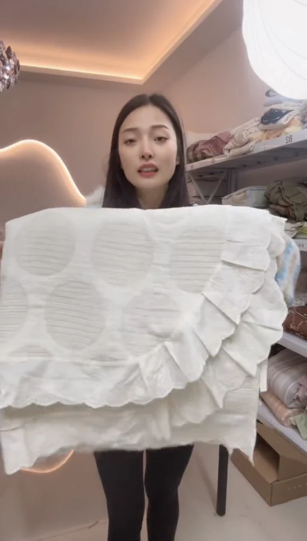棉棉 法式 圆圈 床盖