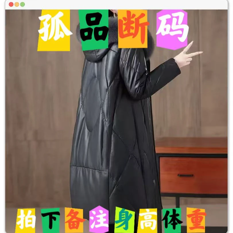 修身型冬季长款常规宽松型皮衣韩版保暖外套修身女士显瘦