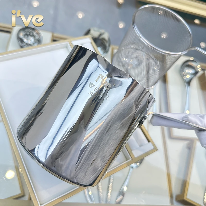 德国ive/304油炸锅 天妇罗小炸壶带滤网加深加厚家用省油炸锅