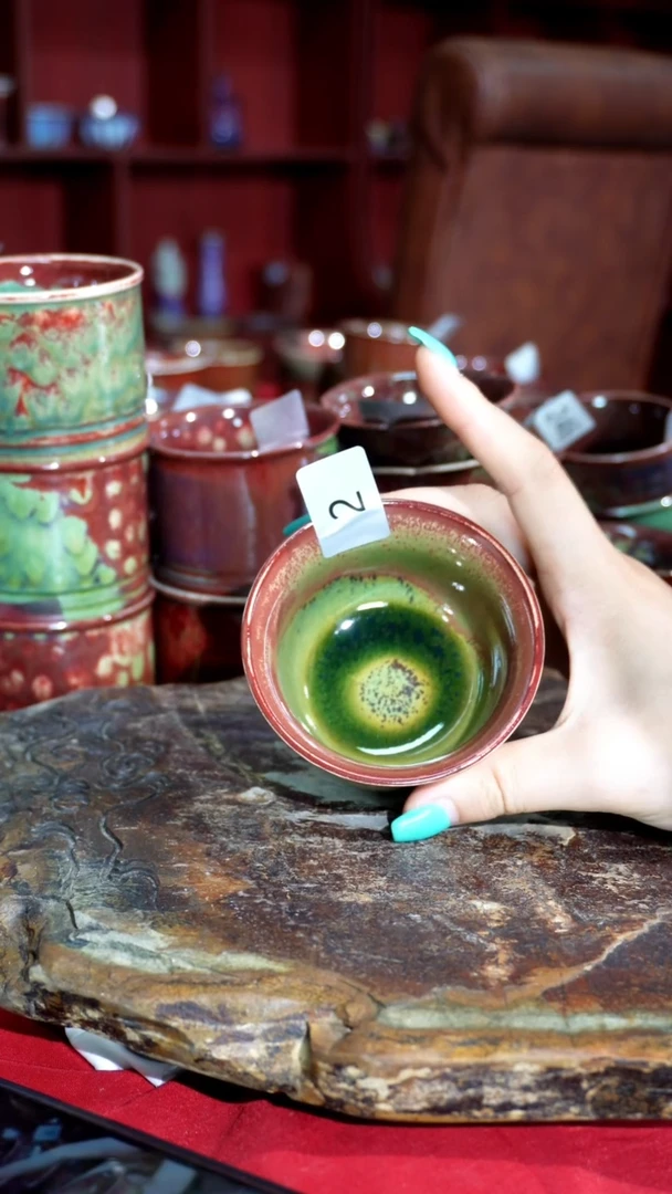 摆件精品窑变钧瓷茶器